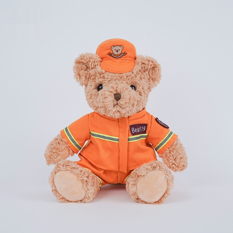 Hugs Baby Traffic Police Bear Doll Plush Toys