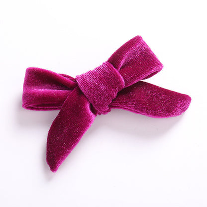 DIY Handmade Korean Flannel Girls Hairpin Creative Baby Children Bow Hair Accessories