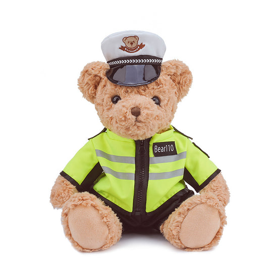 Hugs Baby Traffic Police Bear Doll Plush Toys