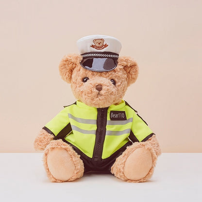 Hugs Baby Traffic Police Bear Doll Plush Toys